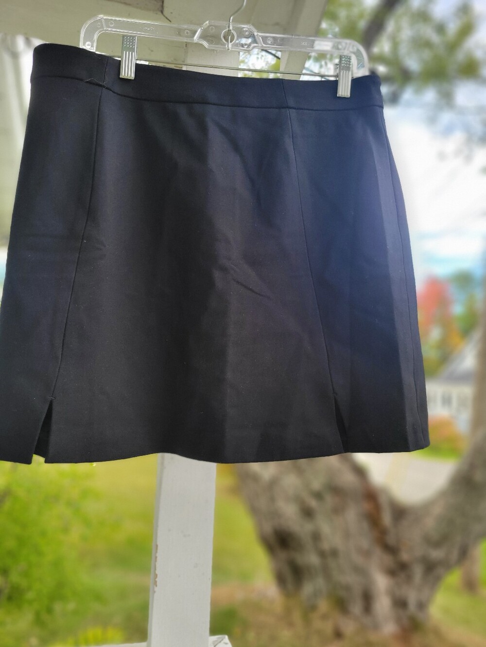 BANANA REPUBLIC, New PONTE SKIRT, 14 petite, Color-black, *beautiful*